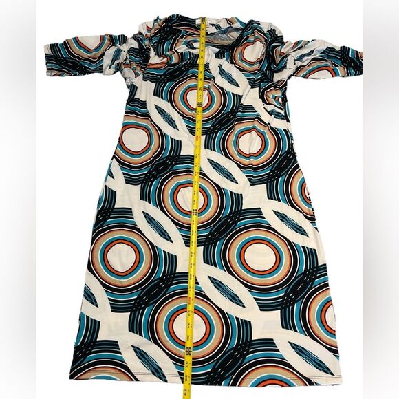 LIZ CLAIBORNE Petite retro long sleeve dress. Size PL. - Picture 4 of 6